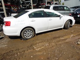 2011 MITSUBISHI GALANT 4DOOR FE WHITE 2.4 AT 203957